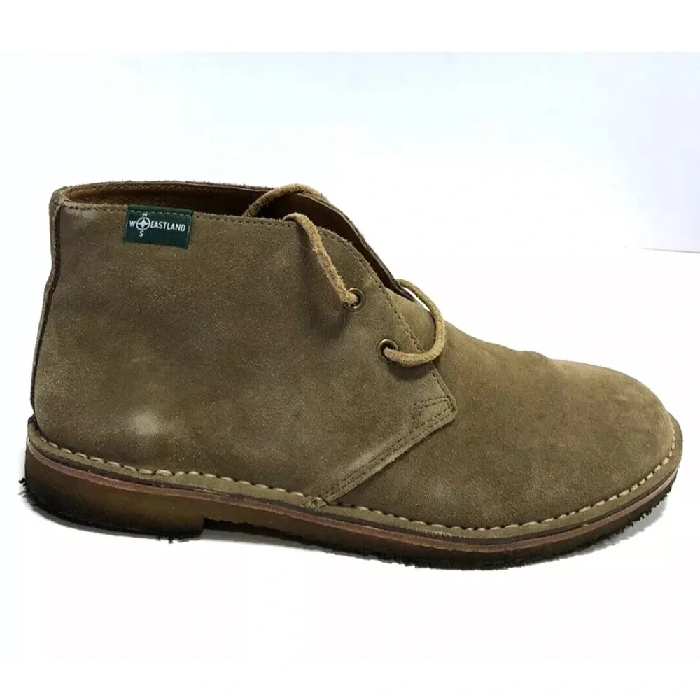 Eastland Men’s 1955 Hull Chukka Boots Khaki Suede, Size 10 M.